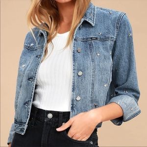 OBEY Star Studded Denim Jacket